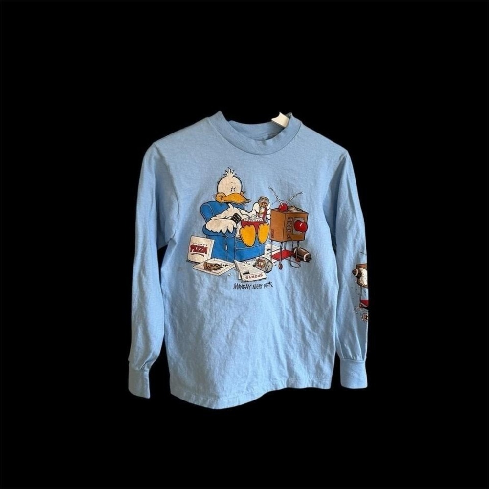1986 Lifestyles Vintage Duck Long Sleeve Shirt Sz Small Monday Night Football‎